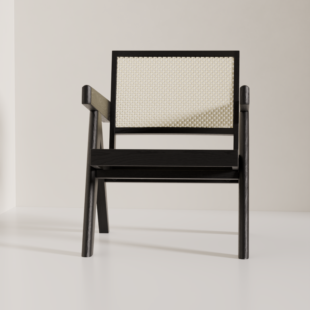 Chandigarh Black | Lounge Chair