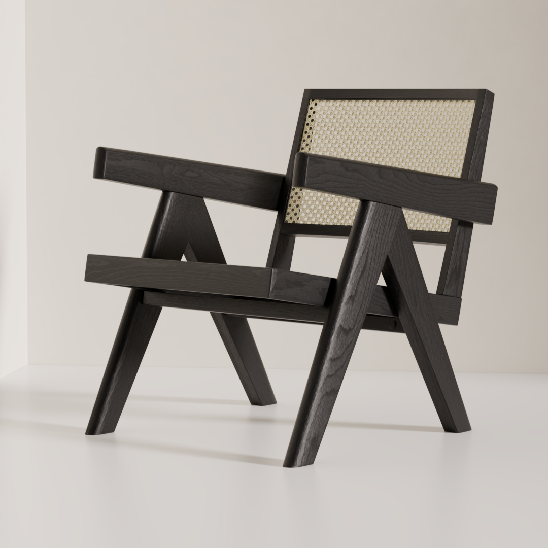 Chandigarh Black | Lounge Chair