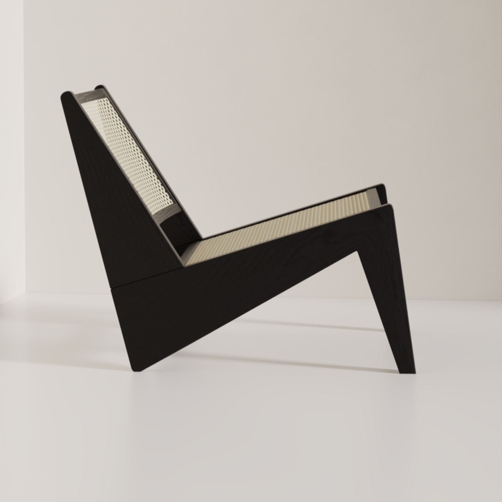 Chandigarh Black | Kangaroo Chair