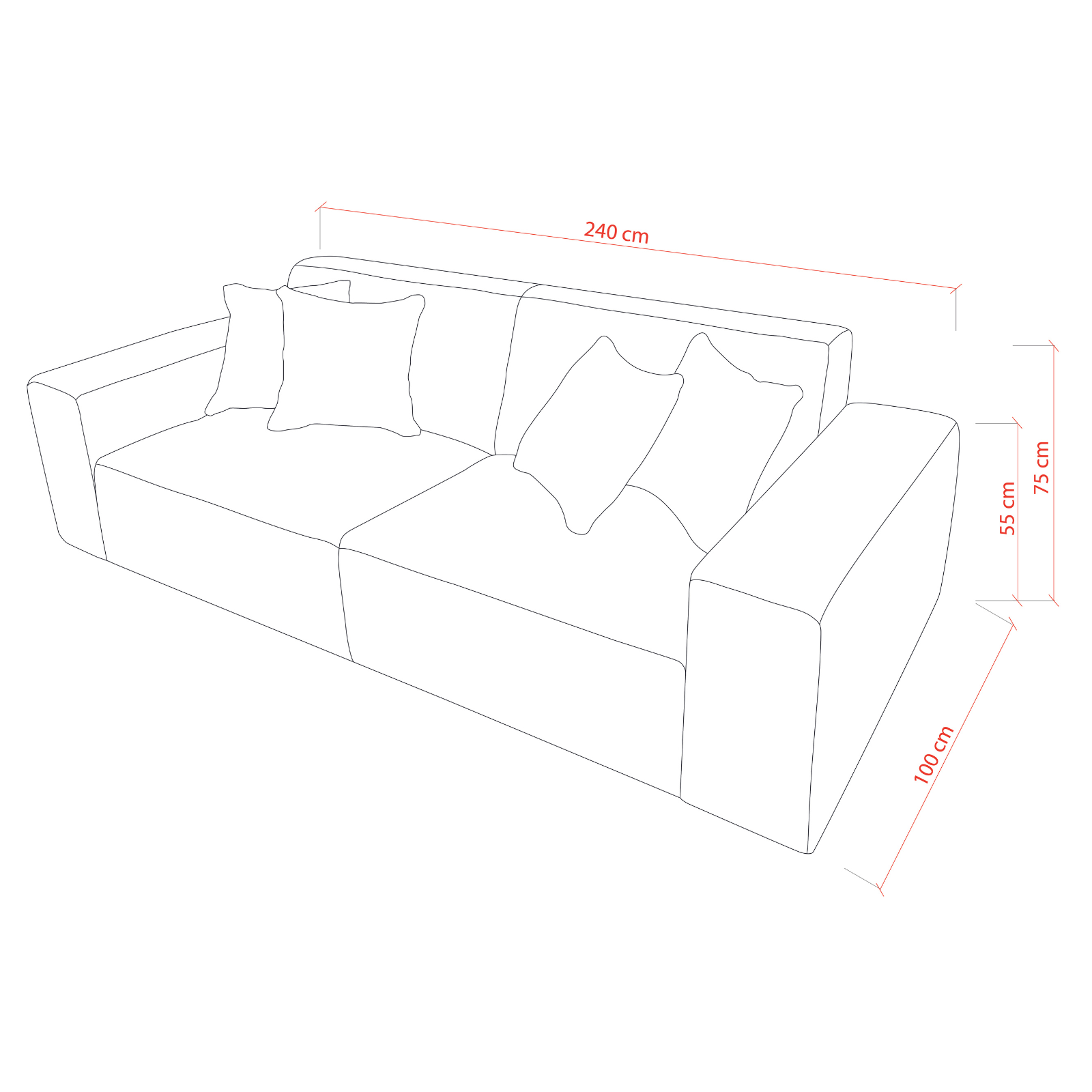 Goretti Dark | Sofa
